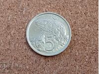 Noua Zeelandă 5 cenți 1975