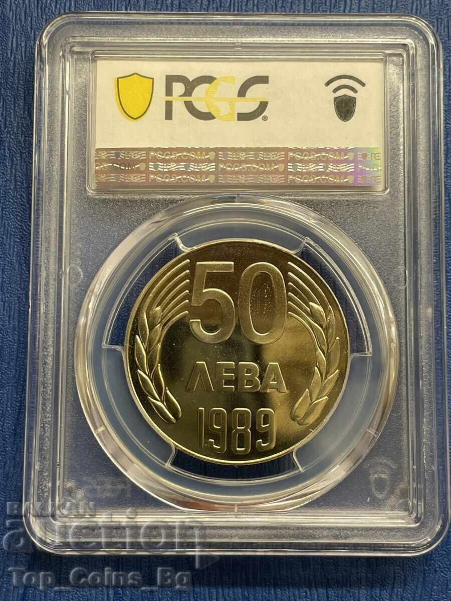 Delivery of 50 Leva 1989 PR 67 CAM PCGS 46935826