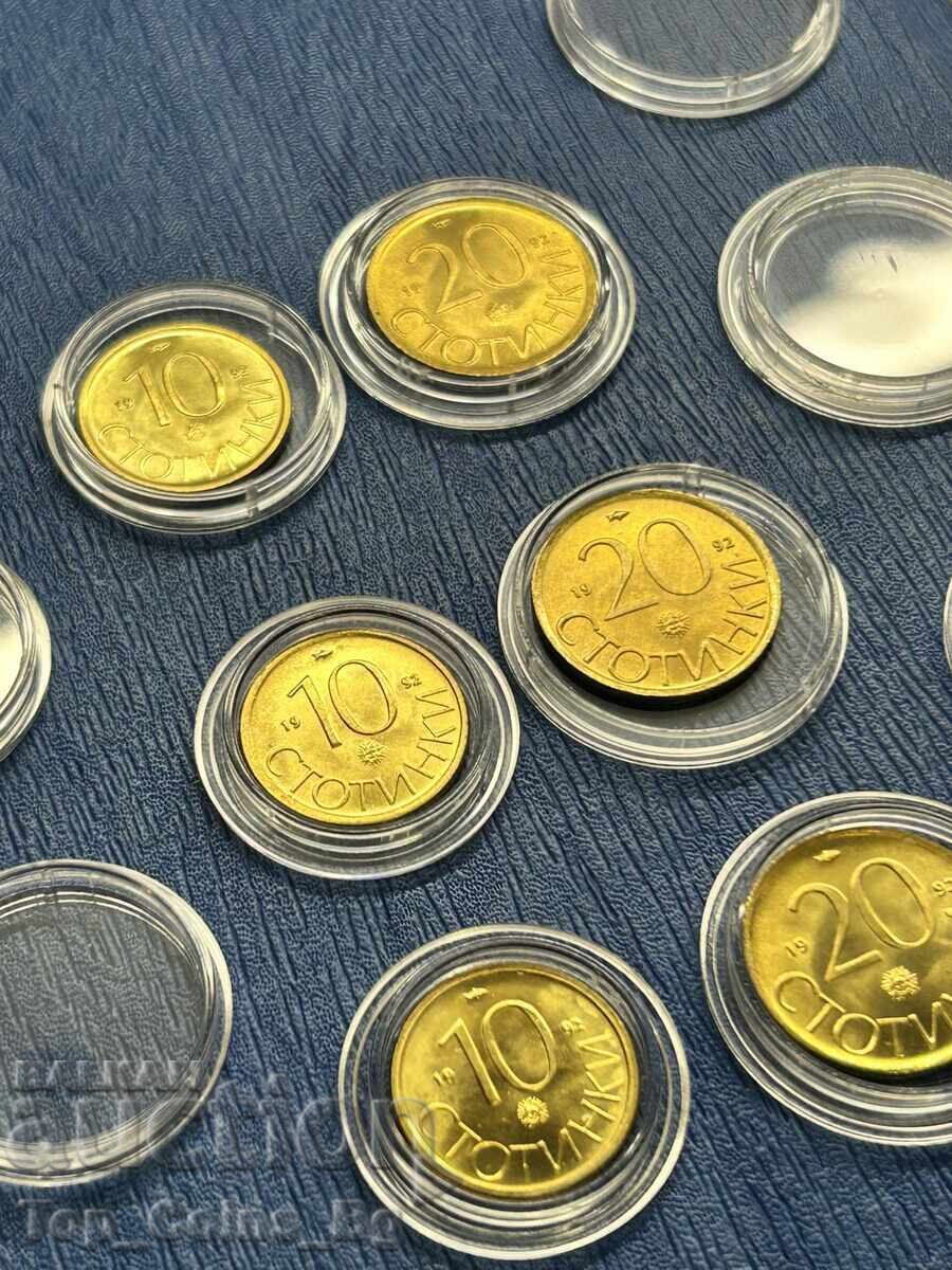 UNC set 3 x 10 and 20 cents 1992 set 1 with price 15.65 BGN | € 8.00