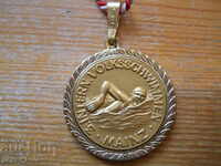 Medal - 3rd Swim Across the Rhine - Mainz 1976 - Gold