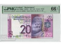 Scotland 20 Pounds 2013 Replacement Banknote 229Kb PMG Gem 66