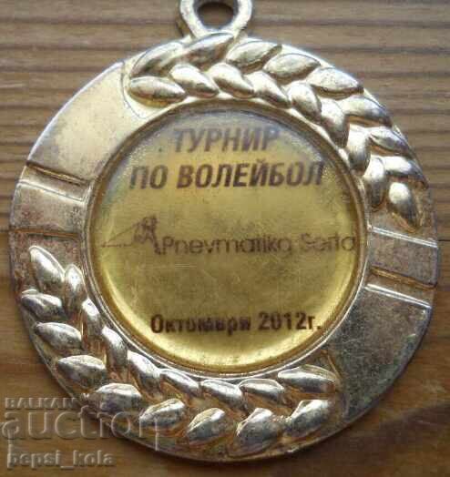 Медал "Турнир по волейбол" - 2012 г Медал "Турнир по волейбол" - 2012 г