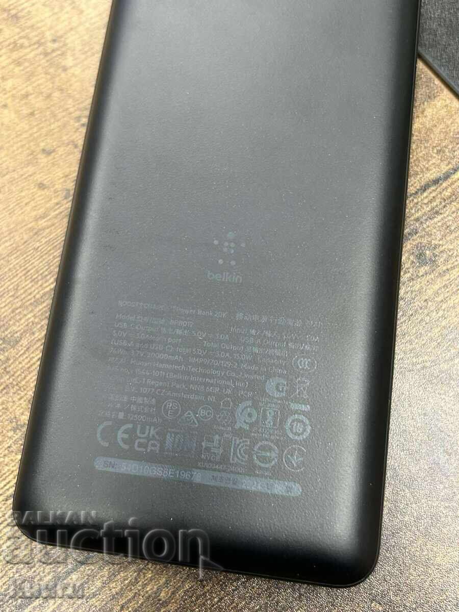 Εξωτερική μπαταρία Belkin - 20000 mAh με τιμή 40.00 BGN | € 20.45