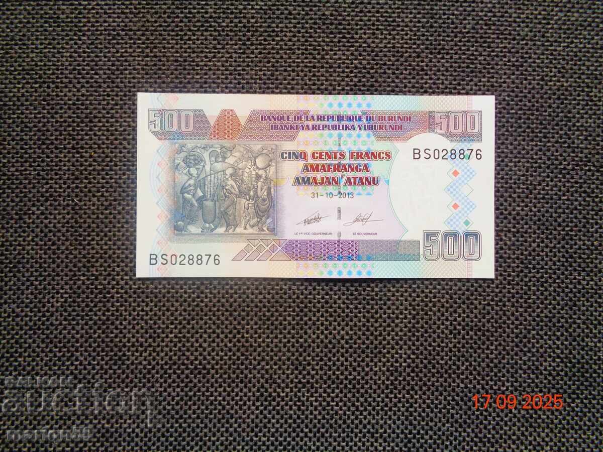 UNC-500 Francs - 2013