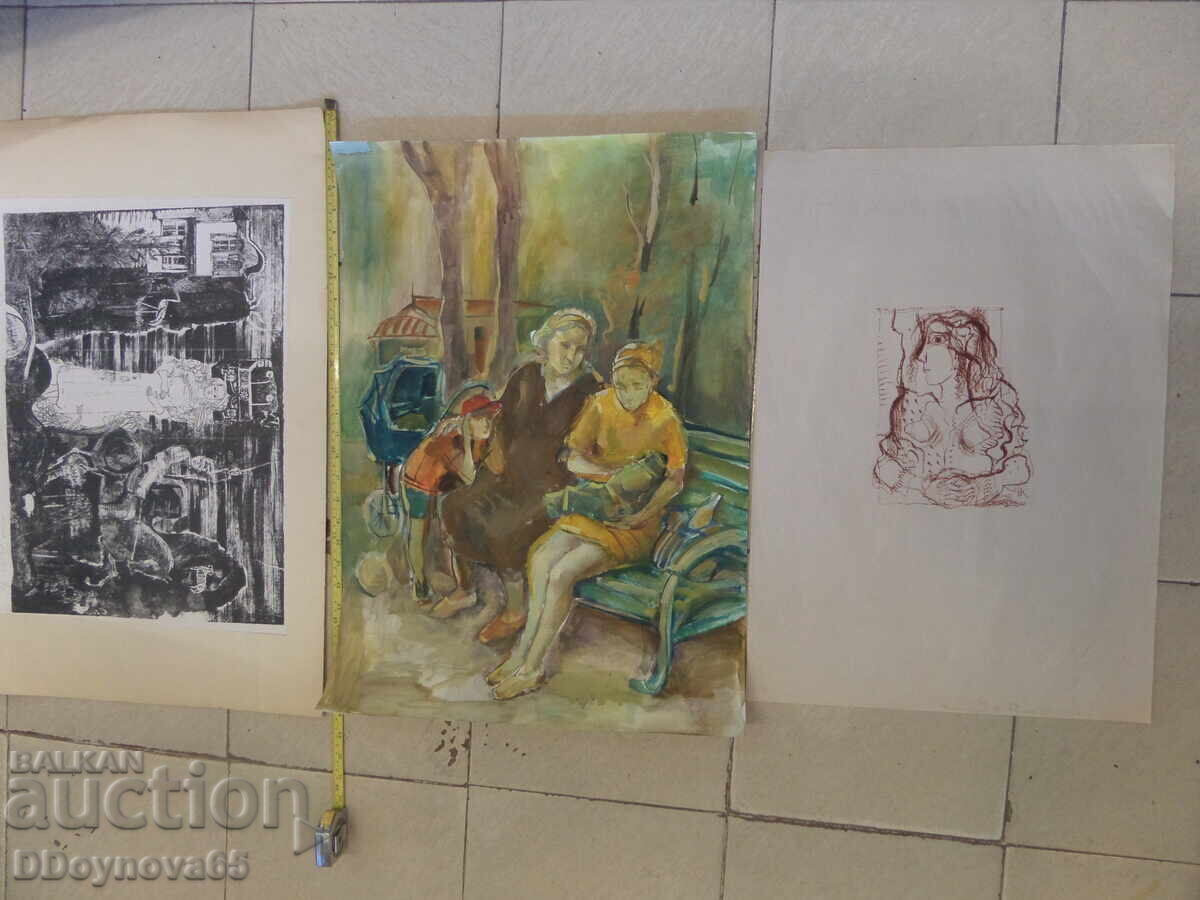 Илия Пашов - "Невеста", литография 5/10 76 г. - 7