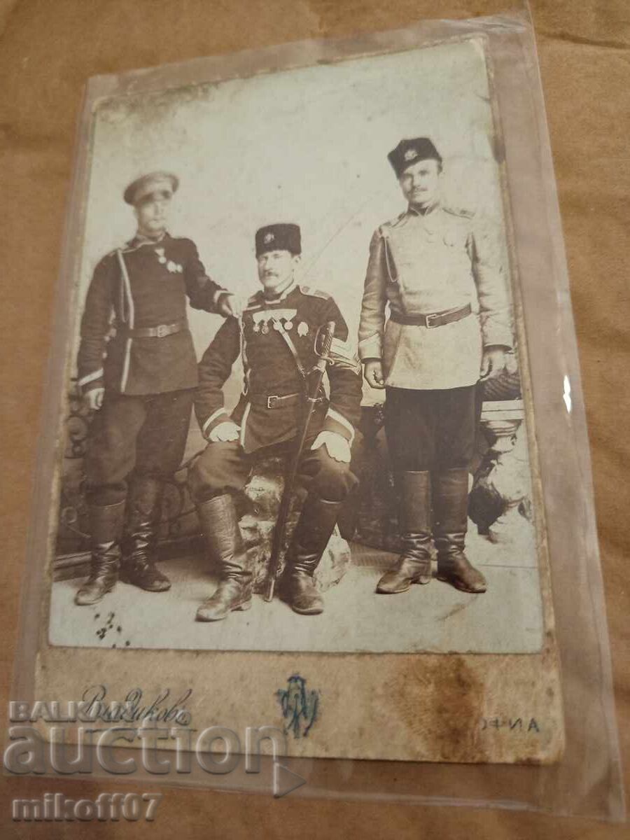 Photo cardboard photography Military Vladikov