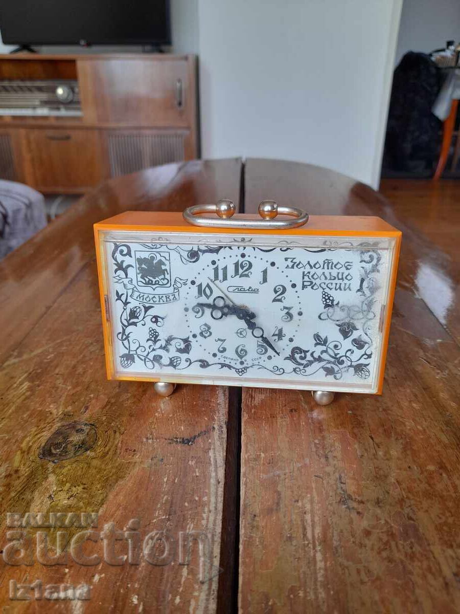 Desk clock, alarm clock SLAVA, SLAVA