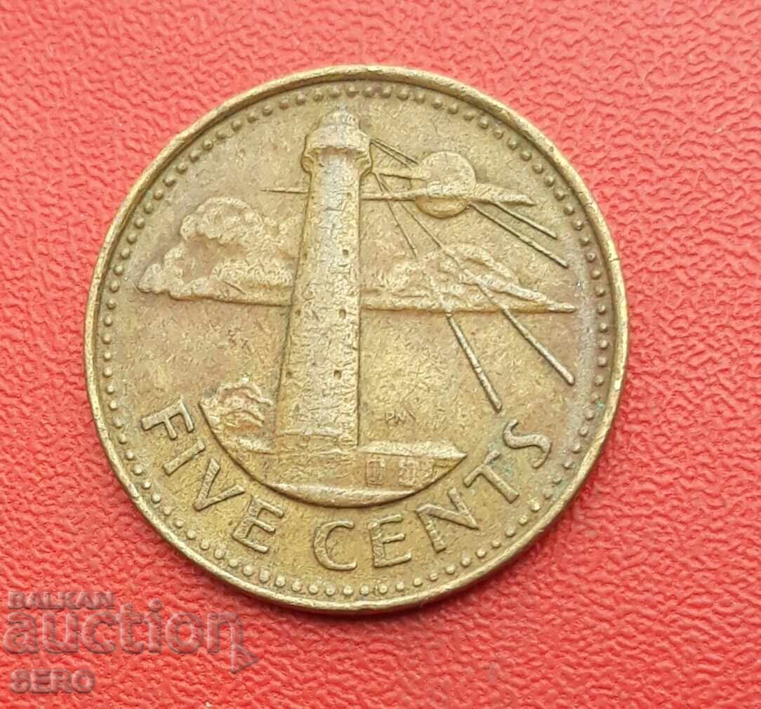 Barbados - 5 Cent 1989 with price 0.71 BGN | € 0.36 Barbados - 5 Cent 1989 with price 0.71 BGN | € 0.36