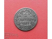 Germany-Bavaria-1 Kreuzer 1869