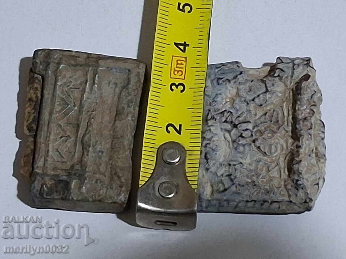 2 buc Cremene cu cămașă de plumb pentru pușcă de fortăreață, secolul al XVIII-lea - 5