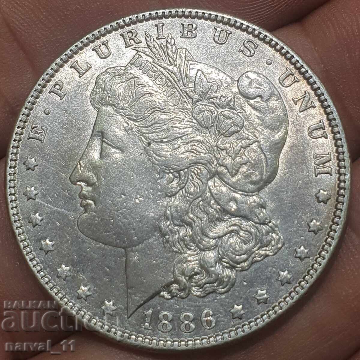 1 Dollar 1886 - USA with price 115.00 BGN | € 58.80