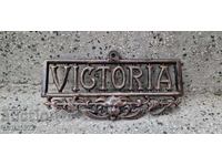 Παλιά, συμπαγής μαντεμένια πινακίδα, 740γρ