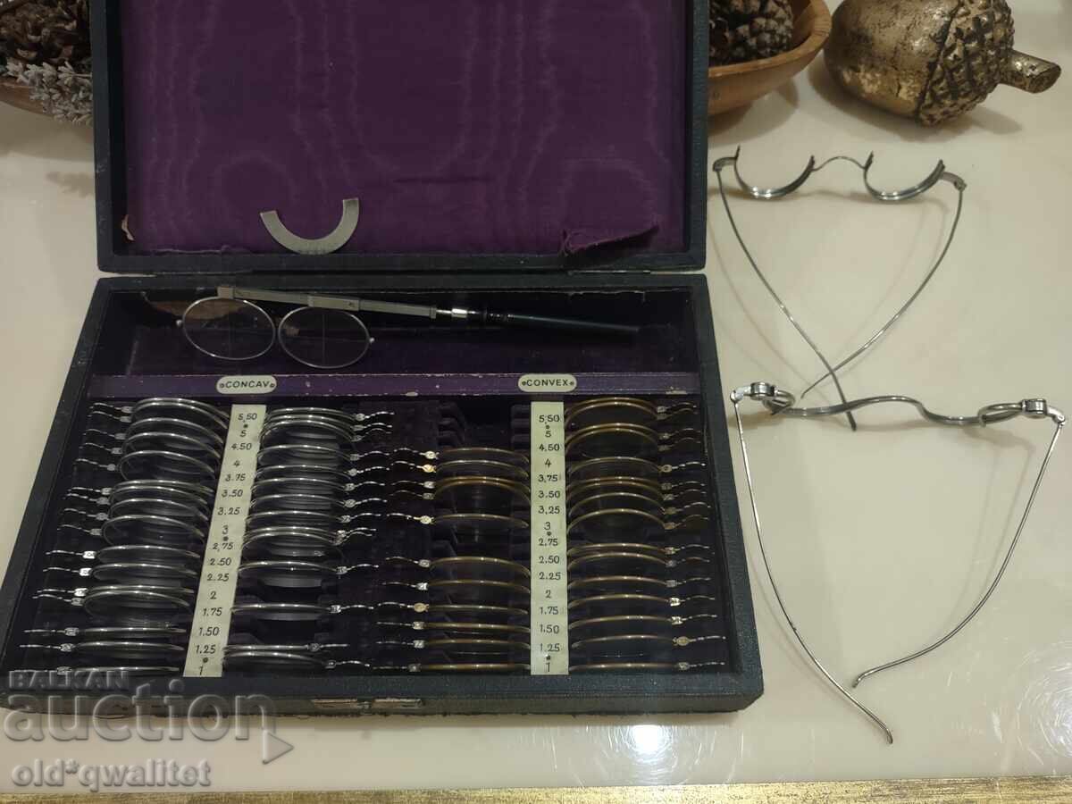 ♛ Стар колекционерски комплект от очна практика, оптика с цена 1200.00 лв. | € 613.55 ♛ Стар колекционерски комплект от очна практика, оптика с цена 1200.00 лв. | € 613.55