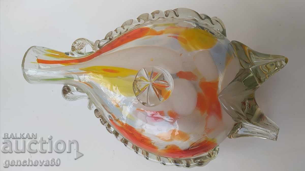 Vază mare și frumoasă tip Murano cu flori - 6