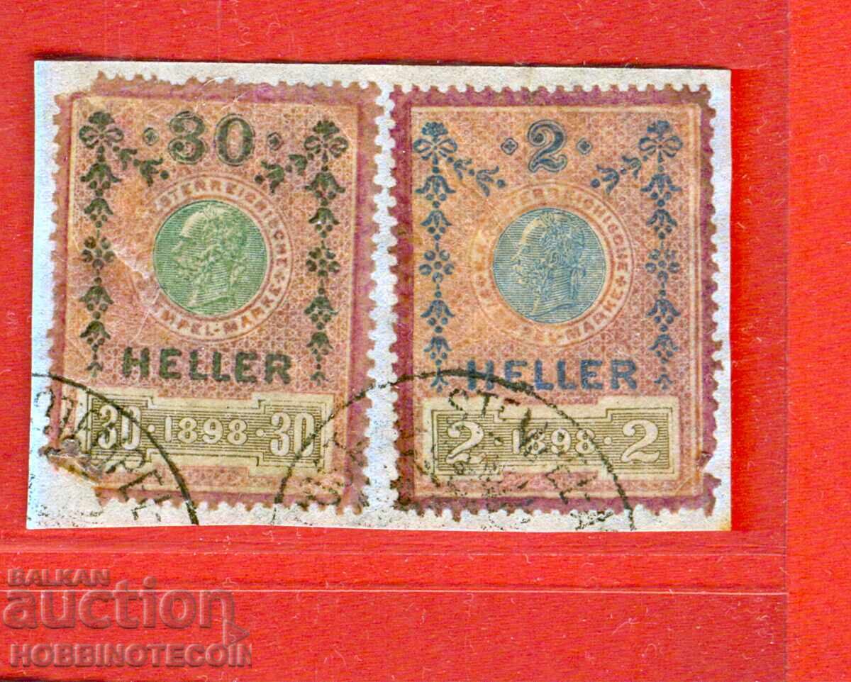 ΑΥΣΤΡΙΑ - ΓΡΑΜΜΑΤΟΣΗΜΑ - ΓΡΑΜΜΑΤΟΣΗΜΟ - 2 - 30 Χάλερ 1898