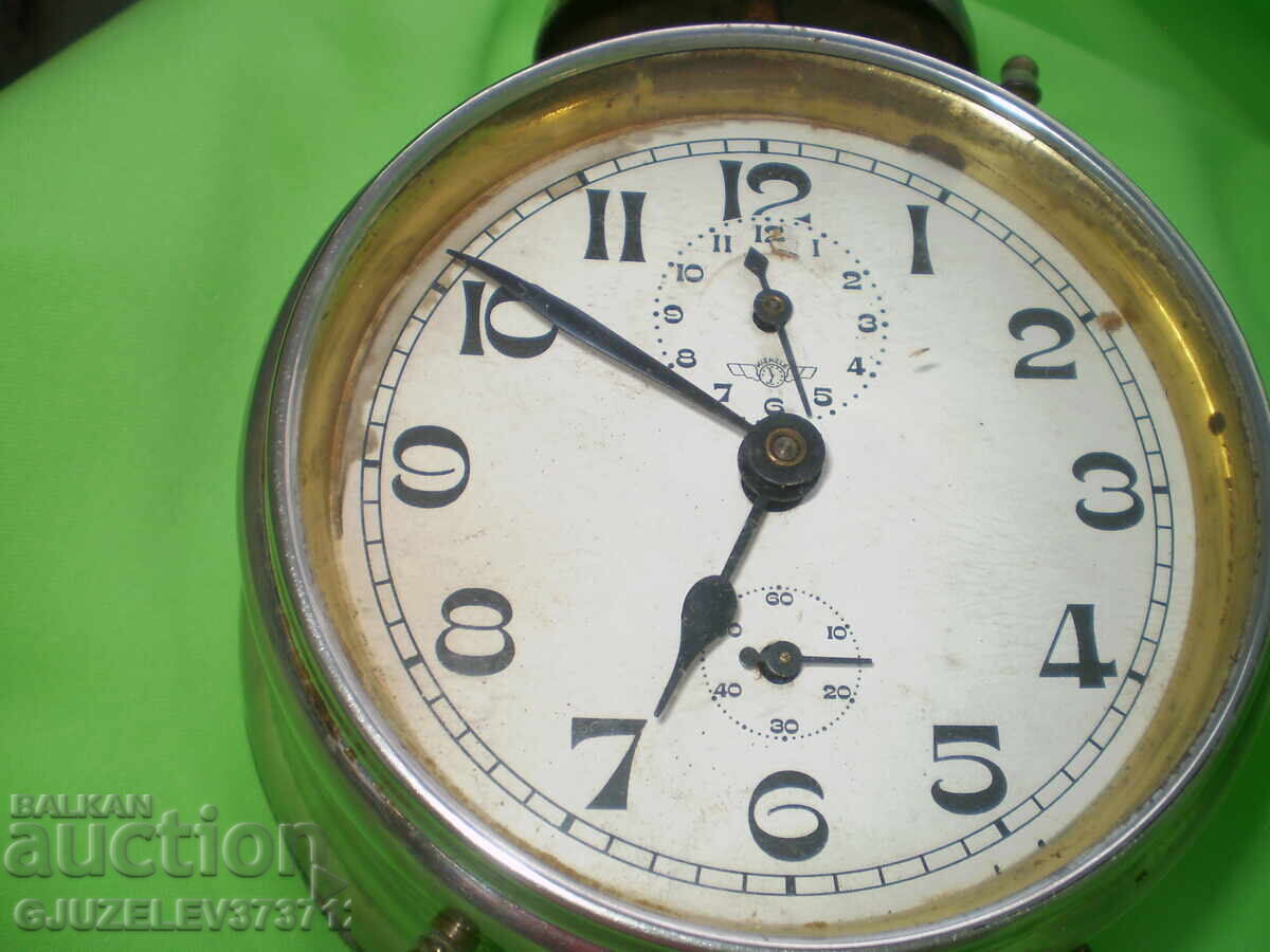 Rare 1930s Kienzle Germany Desk Alarm Clock - 7