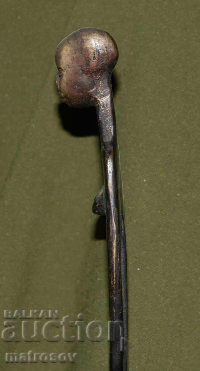 Bronze figure African motifs statue - 5