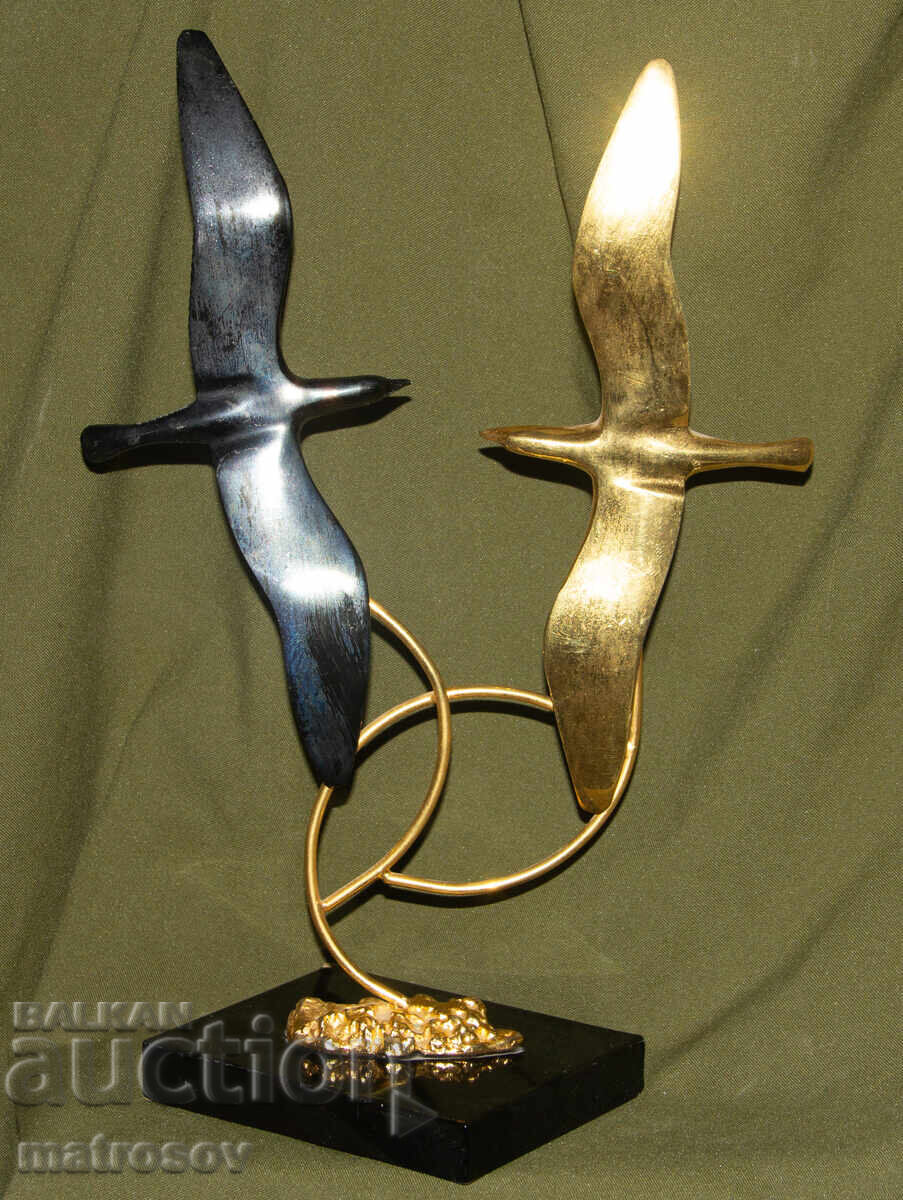 Brass decorative statue sculpture birds with price 200.00 BGN | € 102.26