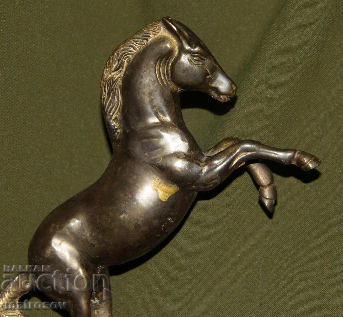 Δημοπρασία Αυθεντικό χάλκινο γλυπτό όρθιου αλόγου