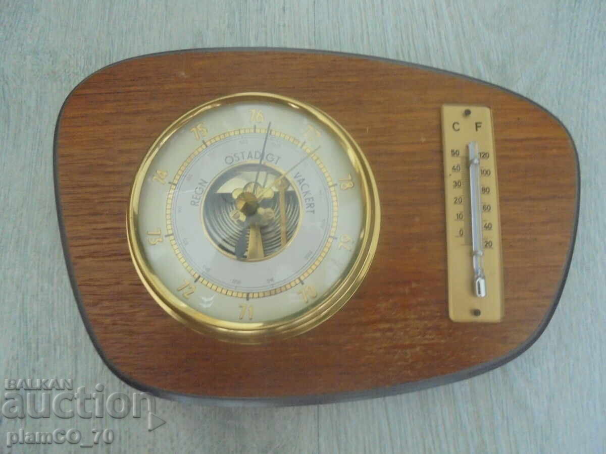 №*8270 Παλιό βαρόμετρο με θερμόμετρο №*8270 Παλιό βαρόμετρο με θερμόμετρο