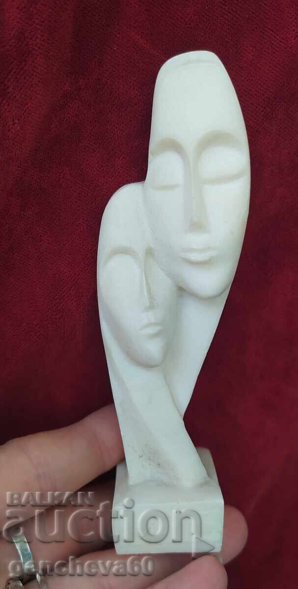 Δημοπρασία Αλαβάστρινη/Διογένης φιγούρα άνδρα και γυναίκας