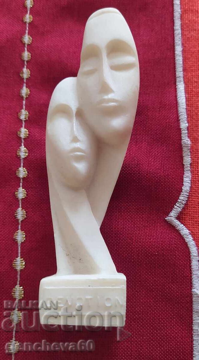 Statuetă bărbat și femeie din alabastru/Diogene Statuetă bărbat și femeie din alabastru/Diogene