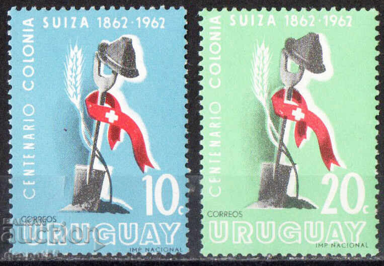 1962. Uruguay. 100th Anniversary of the First Swiss Settlers