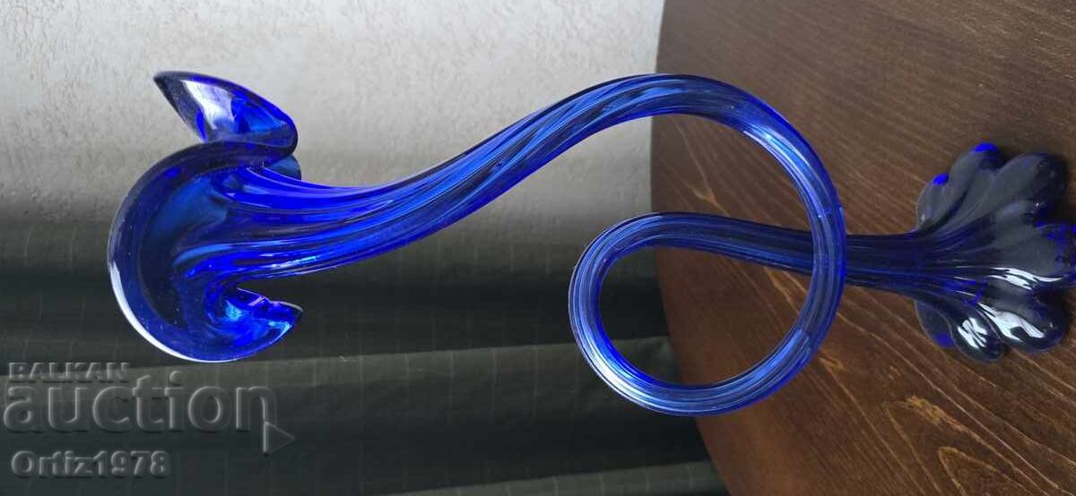 Συλλεκτική βάζα κοβαλτίου, φυσητό γυαλί, 39εκ με τιμή 100.00 BGN | € 51.13