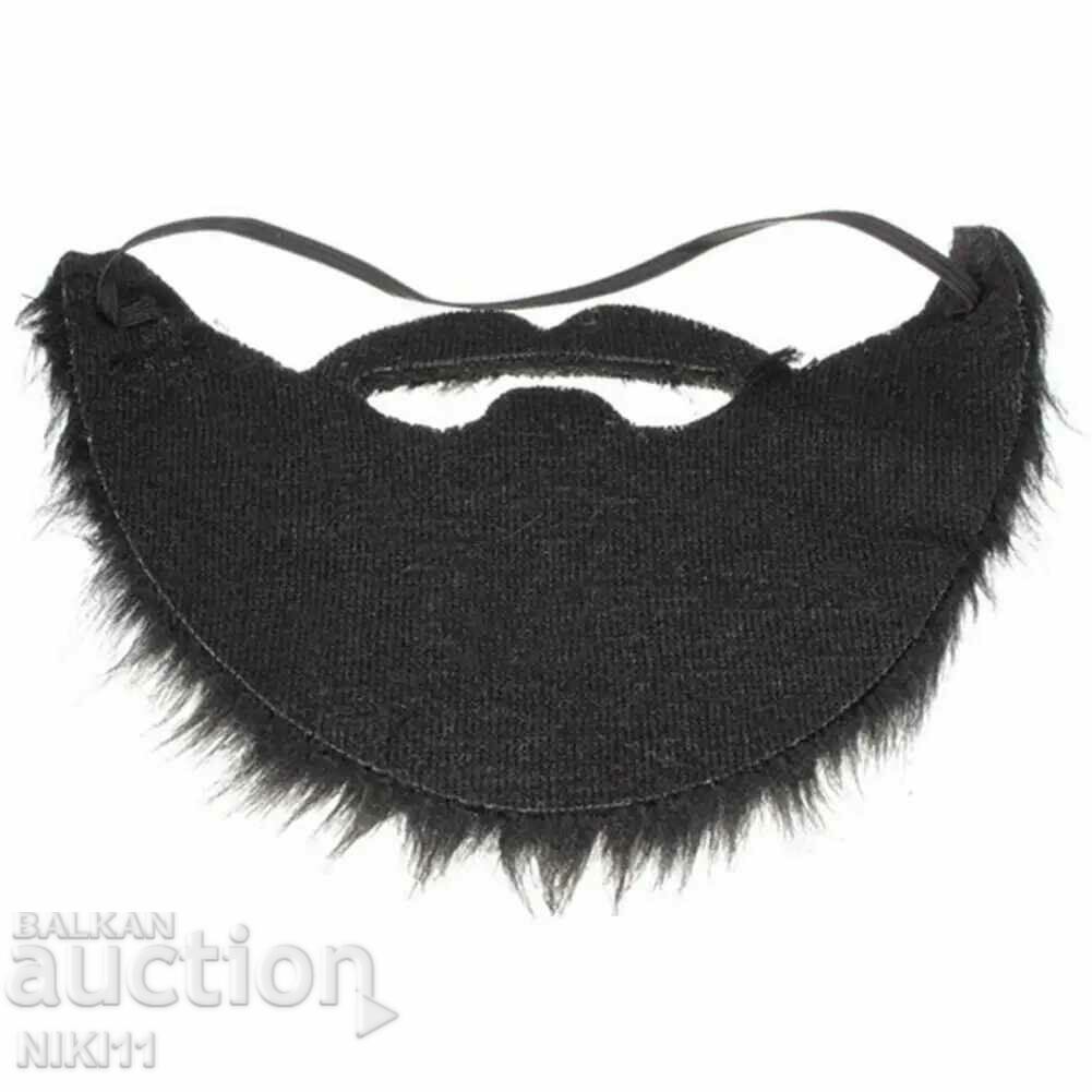 Τεχνητή μαύρη γενειάδα αποκριάτικη στολή με τιμή 10.00 BGN | € 5.11