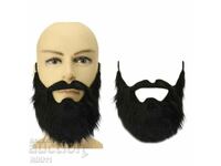 Decoratune pentru costum de Halloween cu barbă neagră artificială