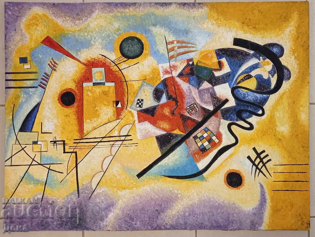 Old painting "Kandinsky" style Old painting "Kandinsky" style