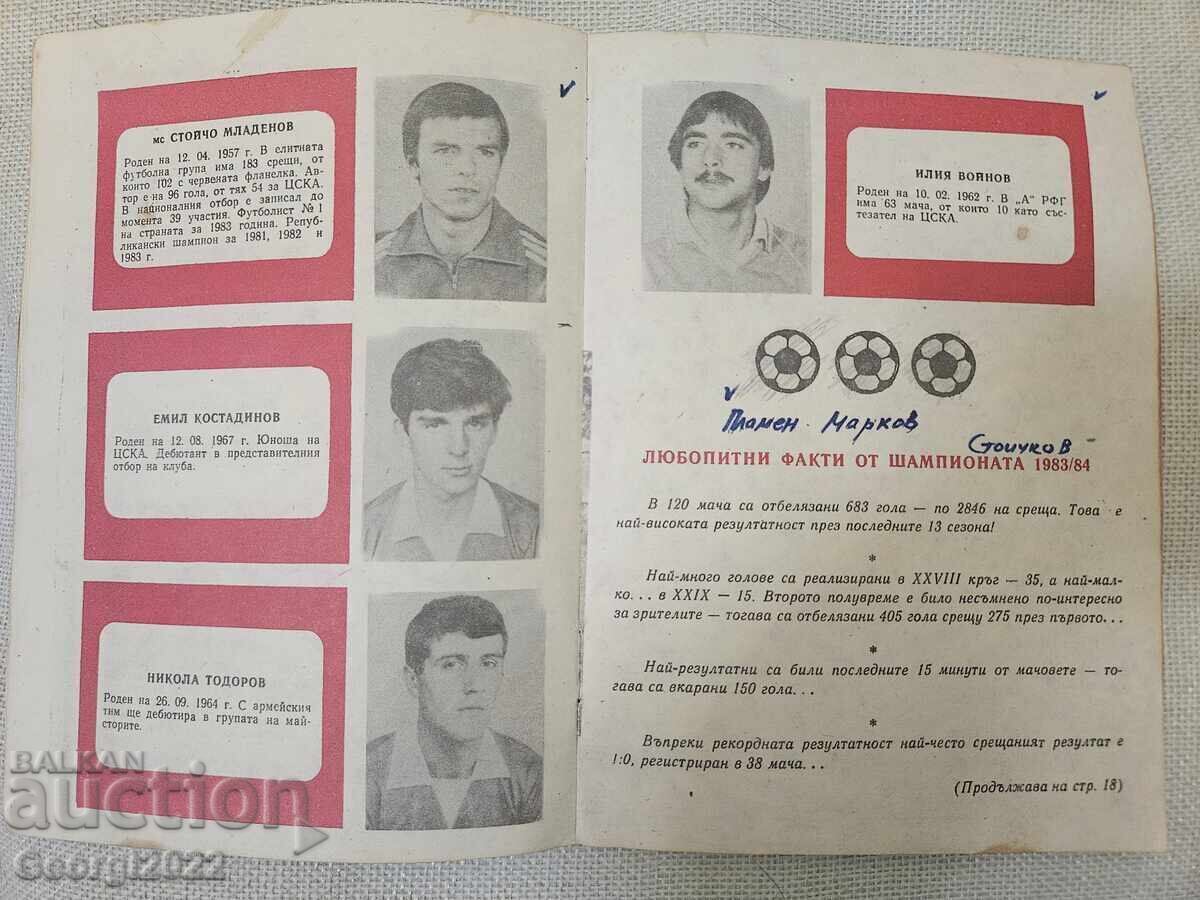 Programul CSKA Toamna 84 cu preț € 29.99 | 58.66 BGN