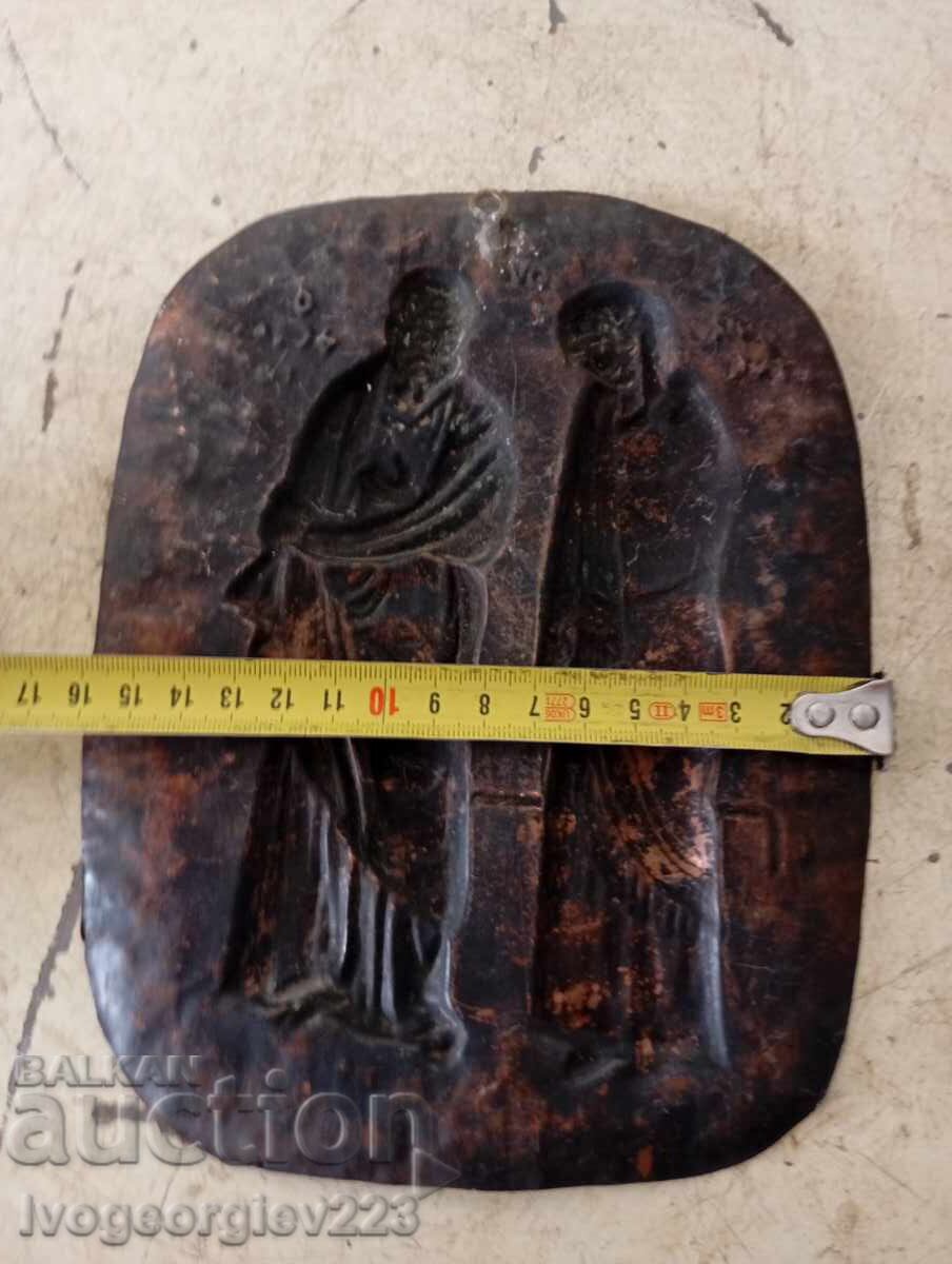 Auction  Old copper panel