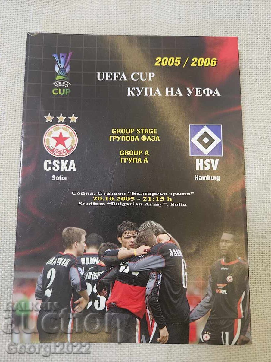 CSKA-Hamburger 2005 Program