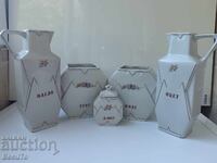 Borcane de porțelan pentru condimente de la Kitka, preț total