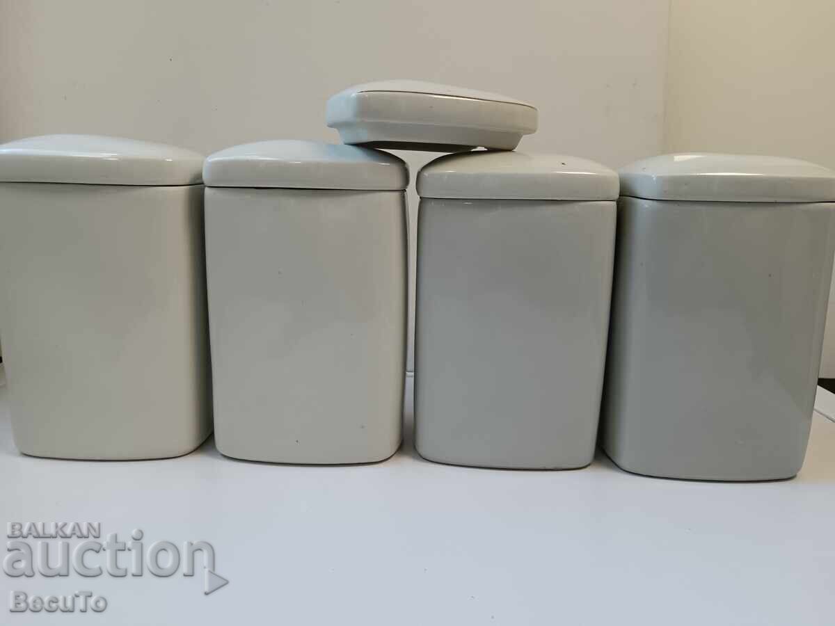 Πορσελάνινα βάζα για μπαχαρικά, συνολική τιμή - 6