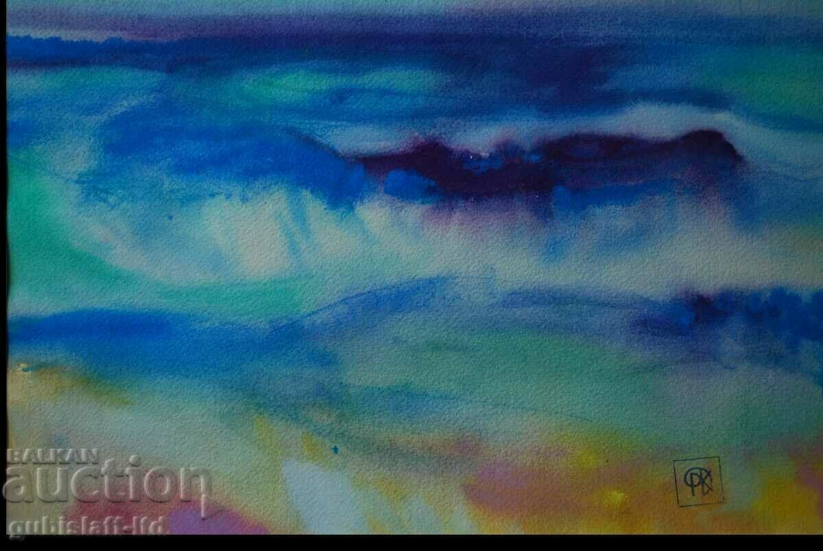 Ζωγραφική, ακουαρέλα, τέχνη. Roger Kraev (1945-2022) με τιμή 350.00 BGN | € 178.95
