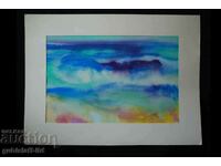 Painting, watercolor, art. Roger Kraev (1945-2022)