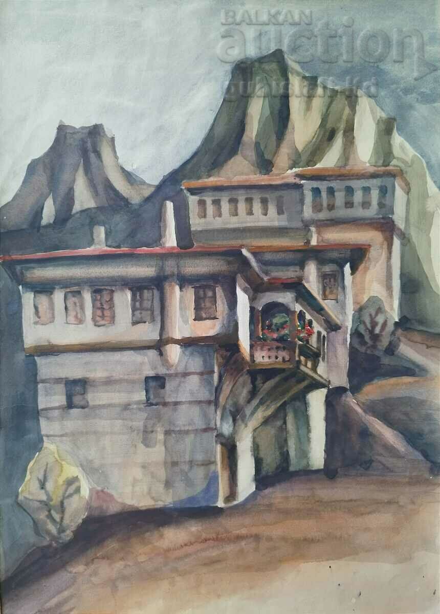 Ζωγραφική, Τοπίο, Μέλνικ, 1974.