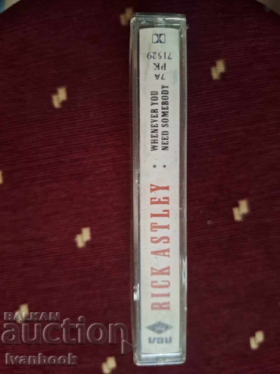 Audio cassette - Rick Astley with price 3.00 BGN | € 1.53