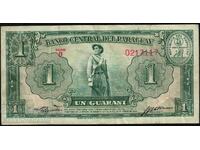Paraguay 1 Guarani 1952 Pick 185a Ref 7117