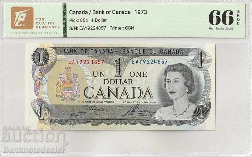 Canada 1 Dollar 1973 Pick 85c 66 EPQ Gem Uncirculated