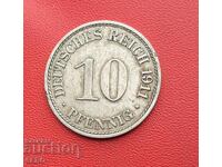 Γερμανία-10 pfennig 1911 A-Berlin