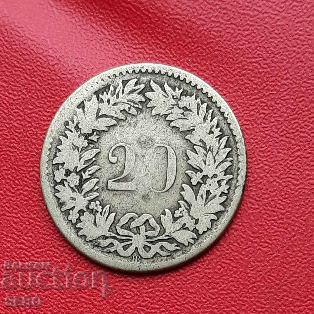 Switzerland-20 Rapen 1850