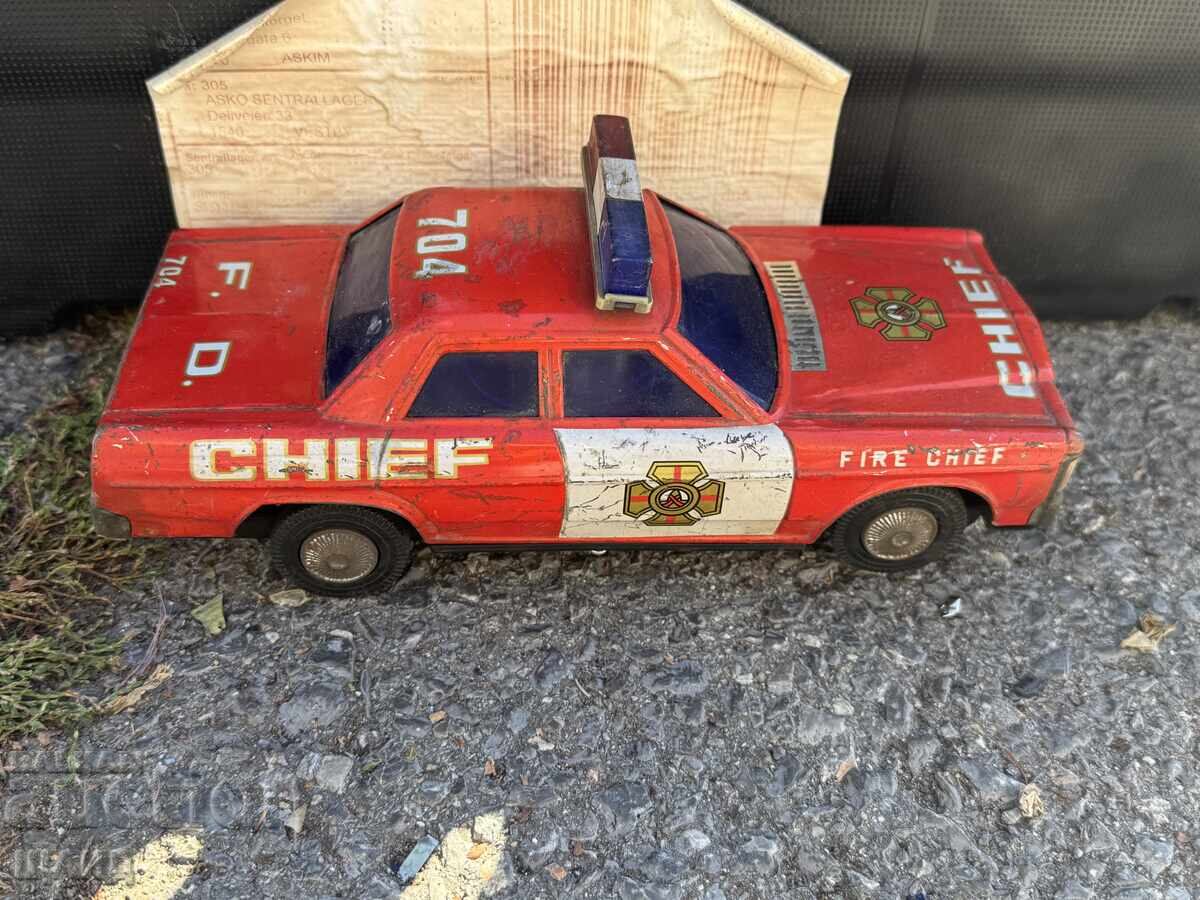 Стара Японска метална ламаринена играчка модел кола поиция