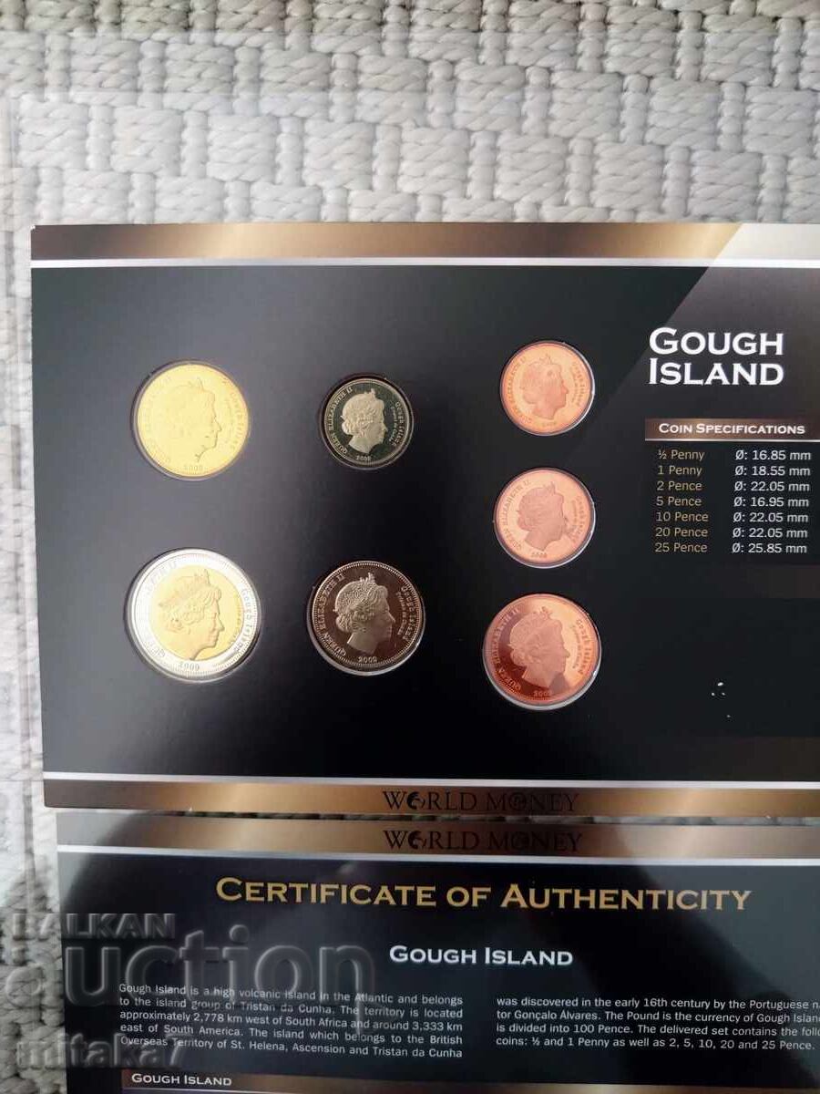 Сет монети острови Гоф - 5