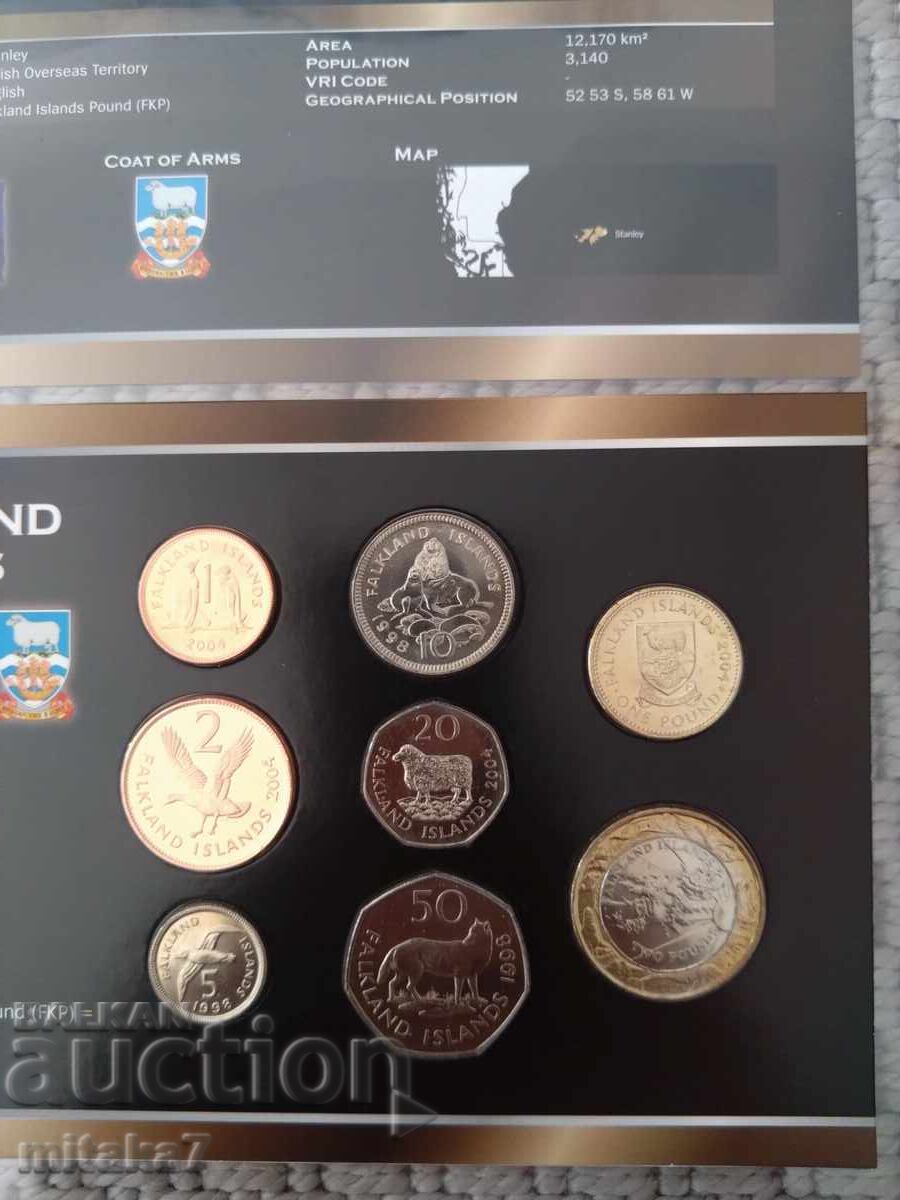 Set of Falkland Islands coins with price 42.00 BGN | € 21.47 Set of Falkland Islands coins with price 42.00 BGN | € 21.47