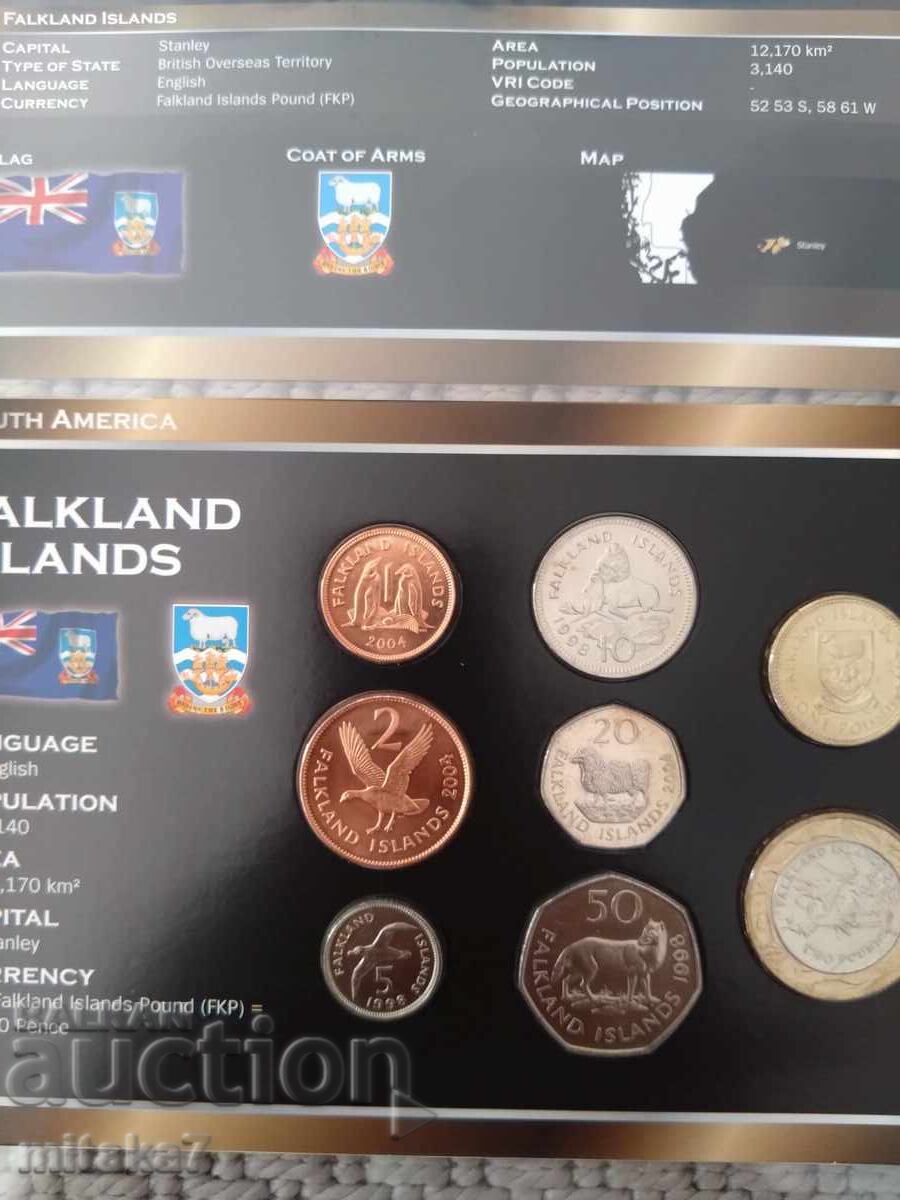 Auction Set of Falkland Islands coins Auction Set of Falkland Islands coins