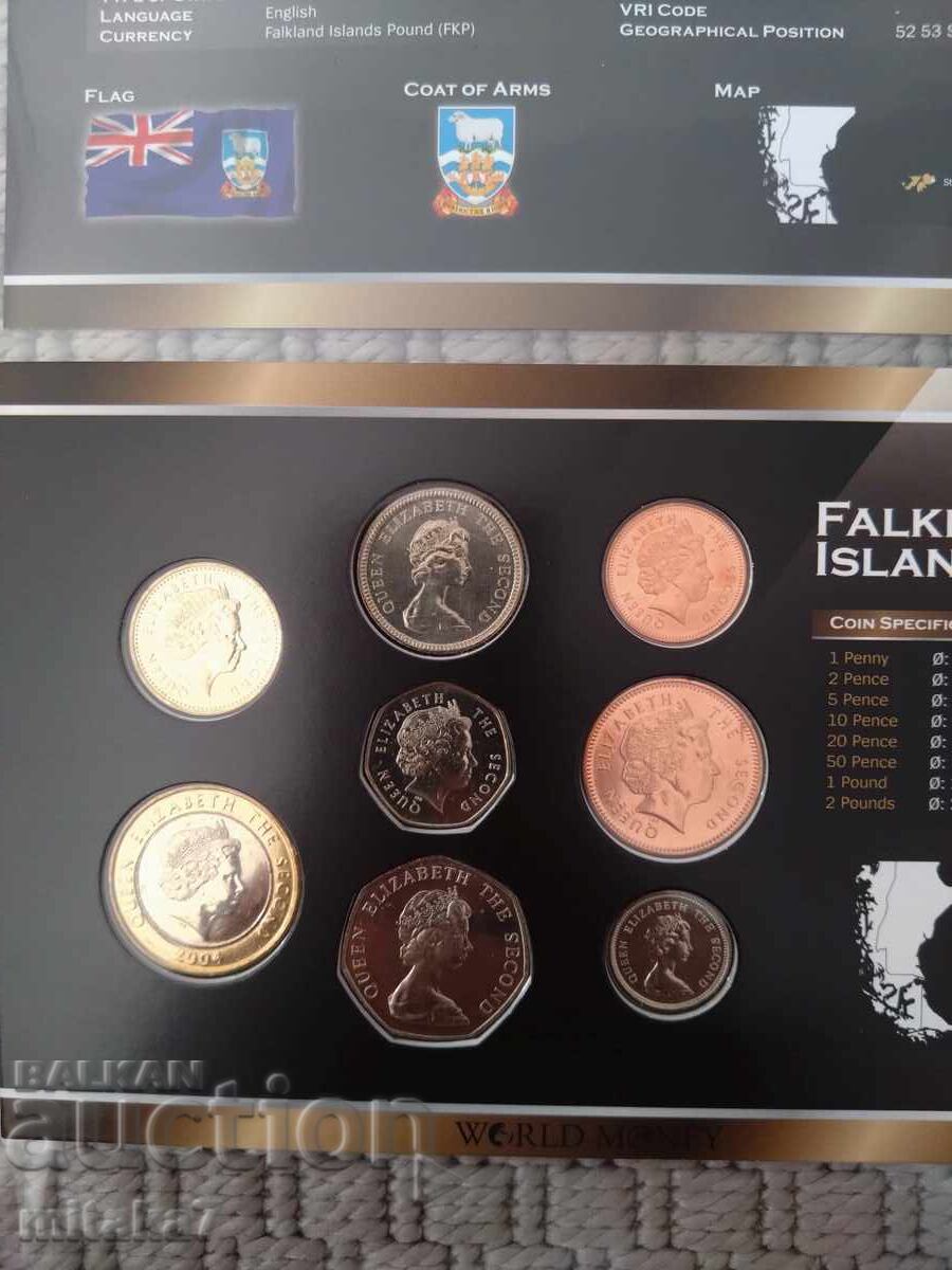 Set of Falkland Islands coins - 5 Set of Falkland Islands coins - 5