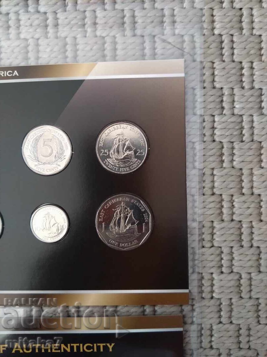 Set of coins of the Eastern Caribbean States with price 18.00 BGN | € 9.20 Set of coins of the Eastern Caribbean States with price 18.00 BGN | € 9.20